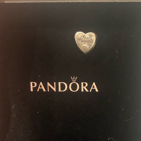 Pandora Polished Best Friend Heart Charm - Picture 2 of 2